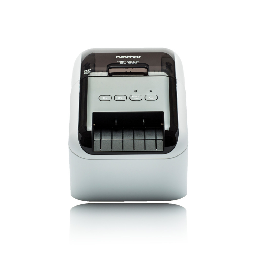 Brother QL-800, DK, Thermique directe, 300 x 600 DPI, 176 mm/sec, Avec fil, Noir, Blanc QL-800U