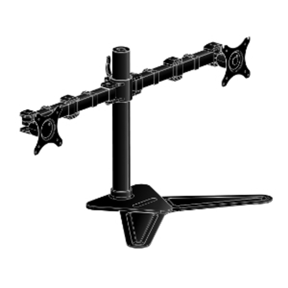 iiyama DS1002D-B1, 10 kg, 25,4 cm (10'), 76,2 cm (30'), 100 x 100 mm, Rglage de la hauteur, Noir