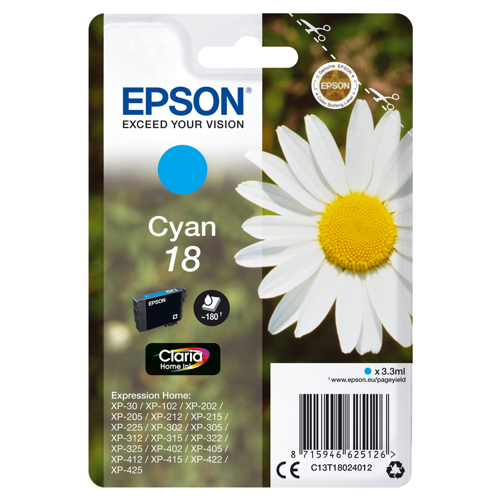 Cartouche dencre EPSON Cyan Standard 33ml Blister - vue 9