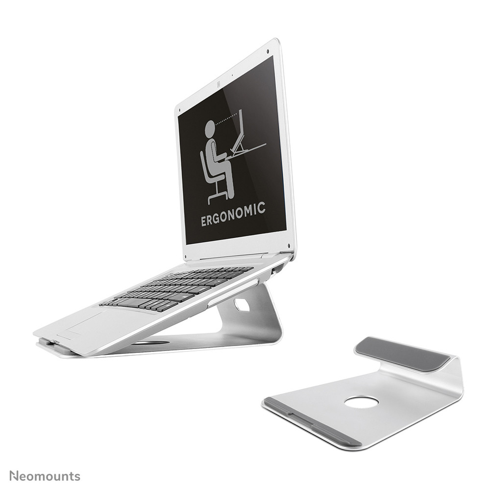 Neomounts NSLS025 Support pour ordinateur portable 10-17' - universel, Supports de Laptop, Argent, Aluminium, 25,4 cm (10'), 43,2 cm (17'), 5 kg
