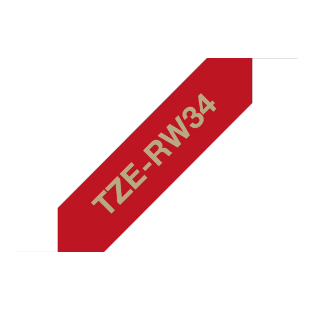 Ruban tissu Brother TZe RW34 pour PT H200 et P Touch Cube Or et - vue 6