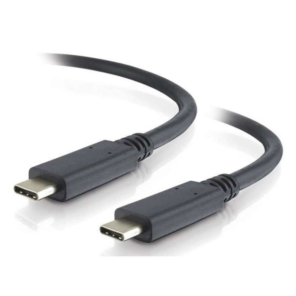 C2G Câble USB-C 3.1 (USB 3.1 2e gén.) USB-C mâle vers mâle de 1 m, 1 m, USB C, USB C, USB 3.2 Gen 2 (3.1 Gen 2), Mâle/Mâle, Noir 88848
