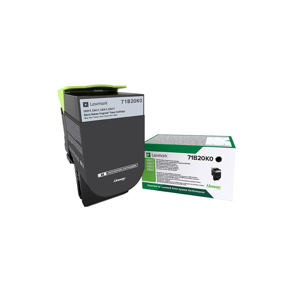 Lexmark 71B20K0 Cartouche de toner programme de retour - vue 8