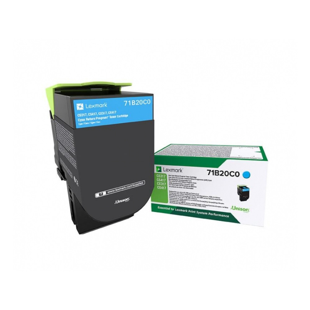 Lexmark 71B20Y0 Cartouche de toner jaune programme de retour - vue 4
