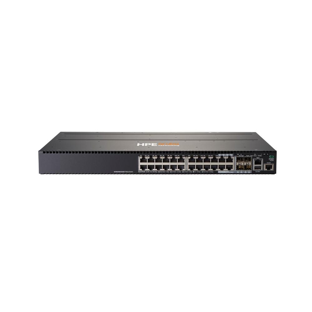 HPE Aruba Networking 2930M 24G 1-slot Switch, Géré, L3, Gigabit Ethernet (10/100/1000), Connexion Ethernet, supportant l'alimentation via ce port (PoE