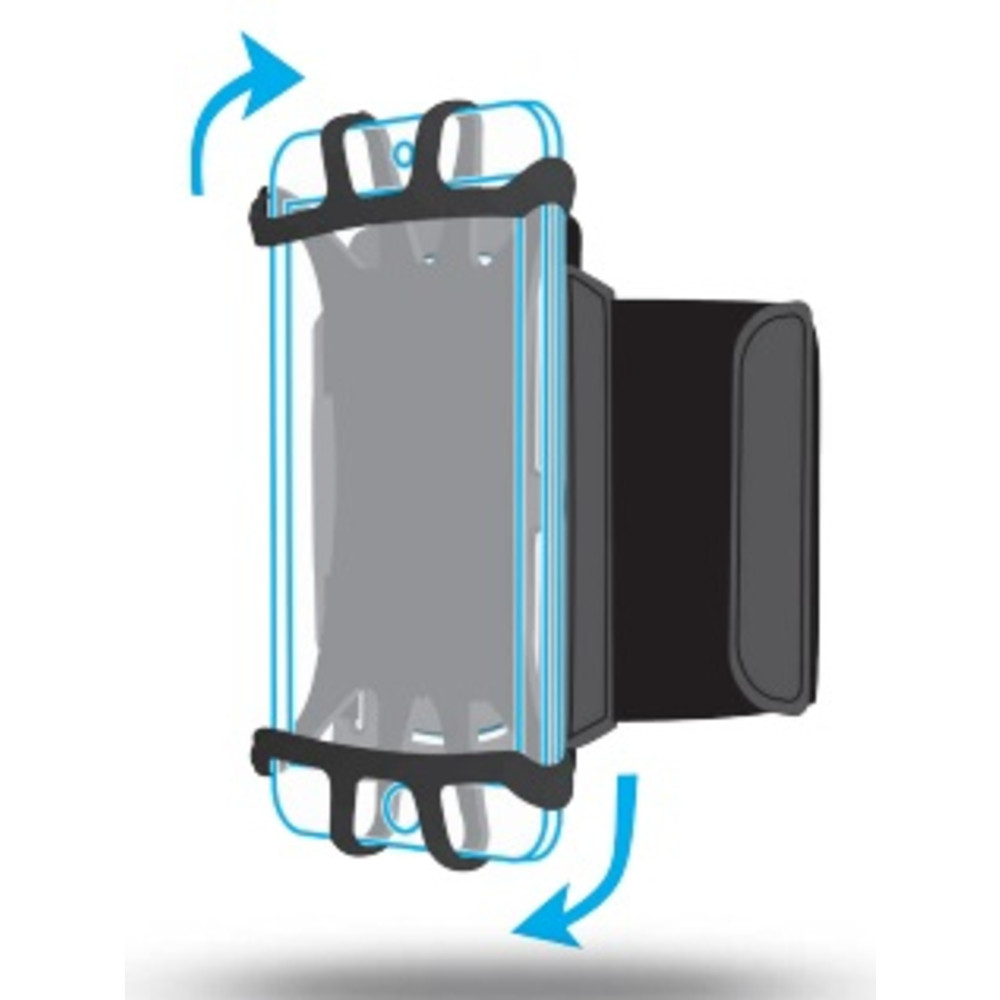 Mobilis ARM BAND 4-6IN ., Bote  brassard, Toutes marques, 15,2 cm (6'), Noir 030003
