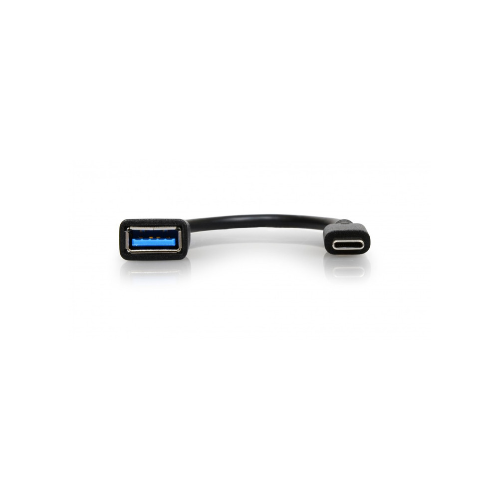 Port Designs 900133, 0,15 m, USB C, USB A, Noir