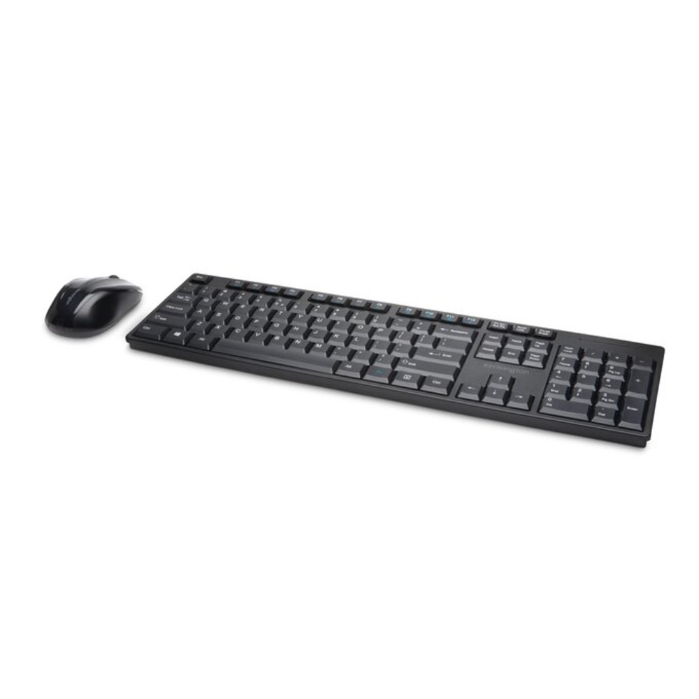 Kensington Kit de bureau sans fil compact Pro Fit®, Taille réelle (100 %), RF sans fil, AZERTY, Noir, Souris incluse K75230FR