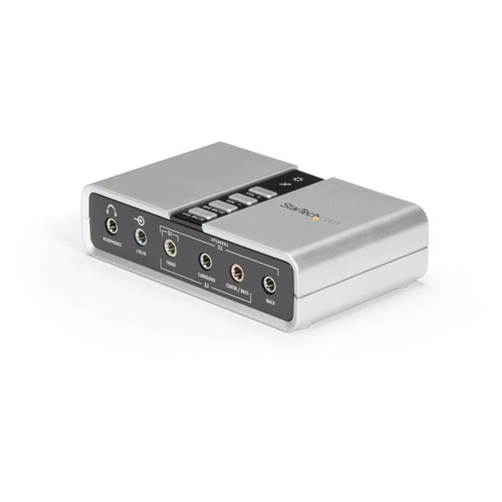 StarTech.com Adaptateur Carte Son USB vers Audio Stéréo Audio Numérique SPDIF 7.1 canaux 16 bit USB ICUSBAUDIO7D