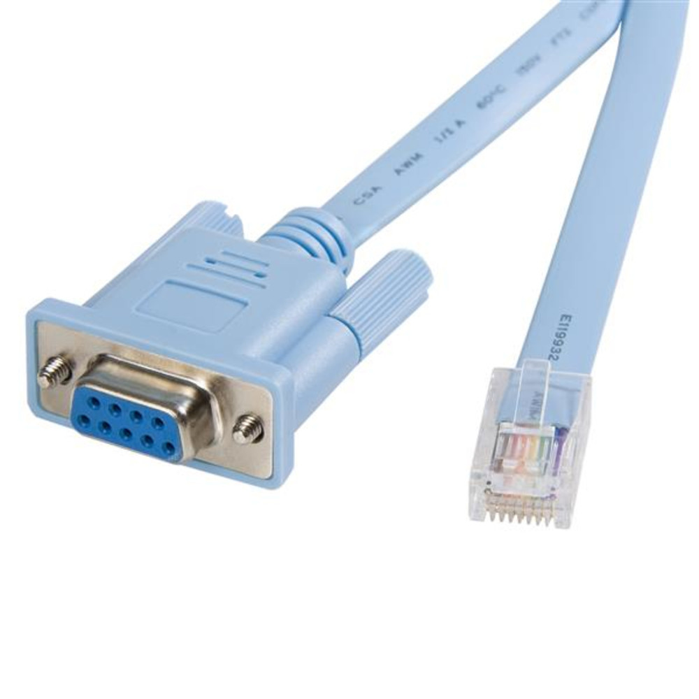 StarTech.com Câble console RJ45 vers DB9 de 1 8m pour routeur Cisco /F 1 8 RJ 45 DB 9 Mâle Femelle DB9CONCABL6
