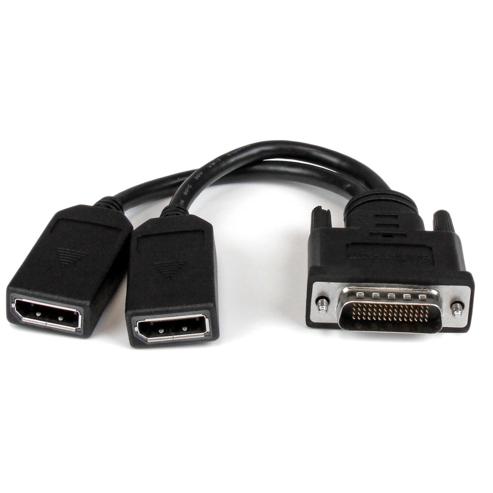 StarTech.com Câble adaptateur DMS 59 LFH vers 2x DisplayPort de 20cm Câble en Y DMS 59 vers double DP F 2x DisplayPort 3840 x 2160 pixels