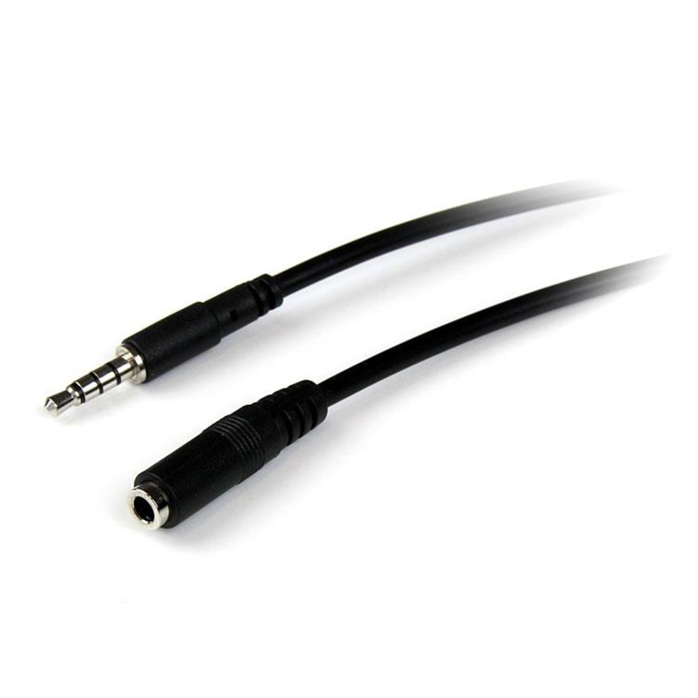 StarTech.com Câble d'extension de casque TRRS 4 positions 3 5 mm 2 /F 3 5mm Mâle 3 5mm Femelle 2 MUHSMF2M