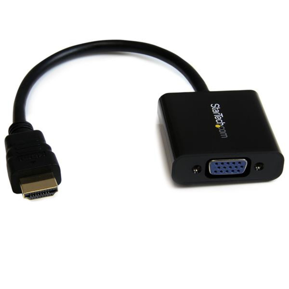 StarTech.com Adaptateur HDMI vers VGA pour ordinateur de bureau / ordinateur portable / Ultrabook - 1920x1080, 1920 x 1080 pixels, 1080p, 60 Hz, Noir,