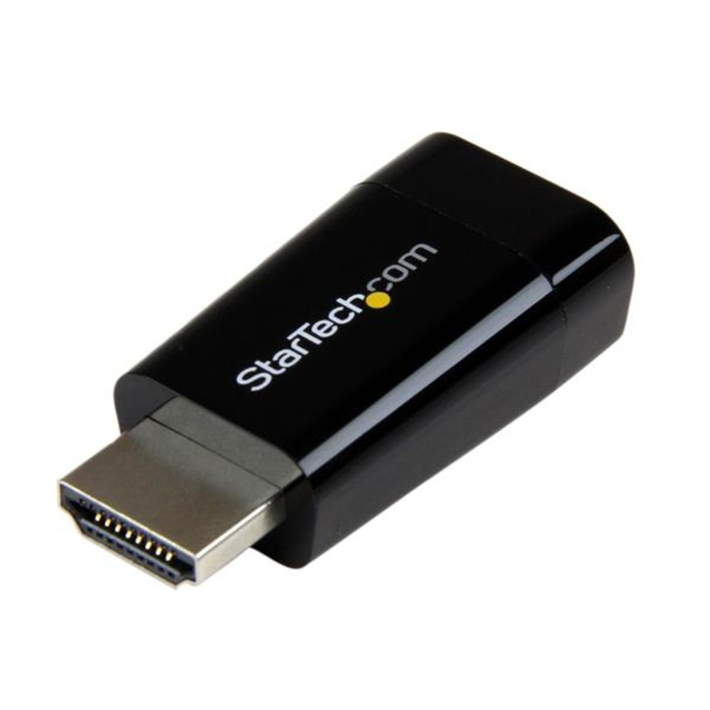 StarTech.com Adaptateur Compact HDMI vers VGA - Idéal pour Chromebook, Ultrabook et PC portable - 1920 x 1280 / 1080p, Noir HD2VGAMICRO