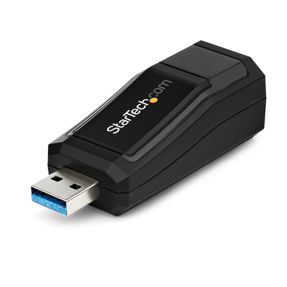 StarTech.com Adaptateur Réseau USB 3.0 vers RJ45 Gigabit Ethernet - 10/100/1000Mbps - Noir, Avec fil, USB, Ethernet, 1000 Mbit/s, Noir USB31000NDS