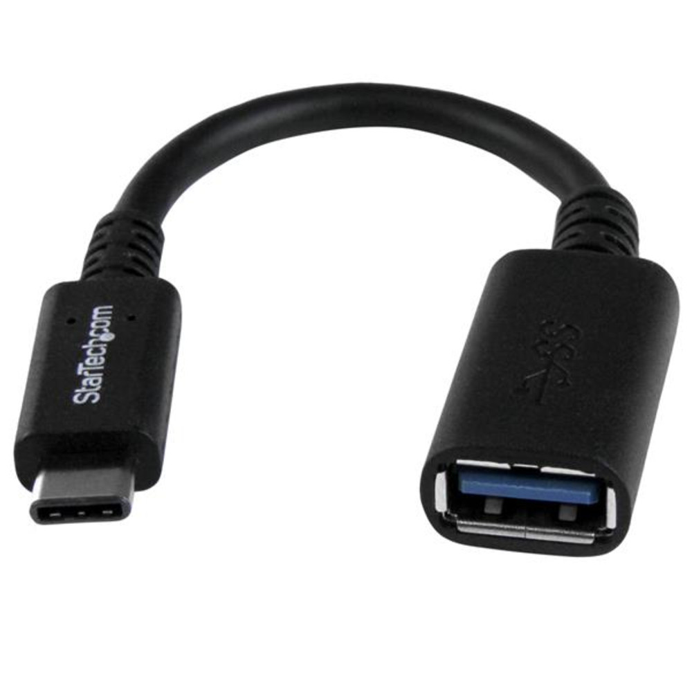 StarTech.com Adaptateur USB 3.0 USB-C vers USB-A - M/F, 0,15 m, USB C, USB A, USB 3.2 Gen 1 (3.1 Gen 1), Mâle/Femelle, Noir USB31CAADP