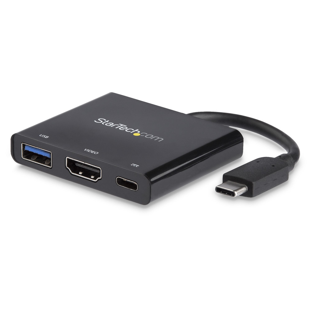 StarTech.com Adaptateur multifonction USB C vers HDMI 4K avec USB Power Delivery et port USB A Avec fil USB 3.2 Gen 1 3.1 Gen 1 Type C 5 Gb