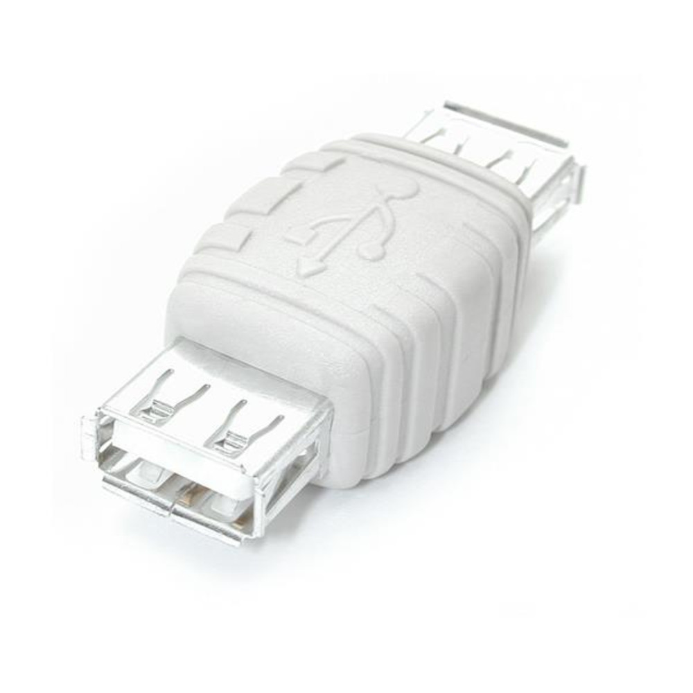 StarTech.com Changeur de genre USB - Adaptateur USB A vers A - F/F - Blanc, Blanc GCUSBAAFF
