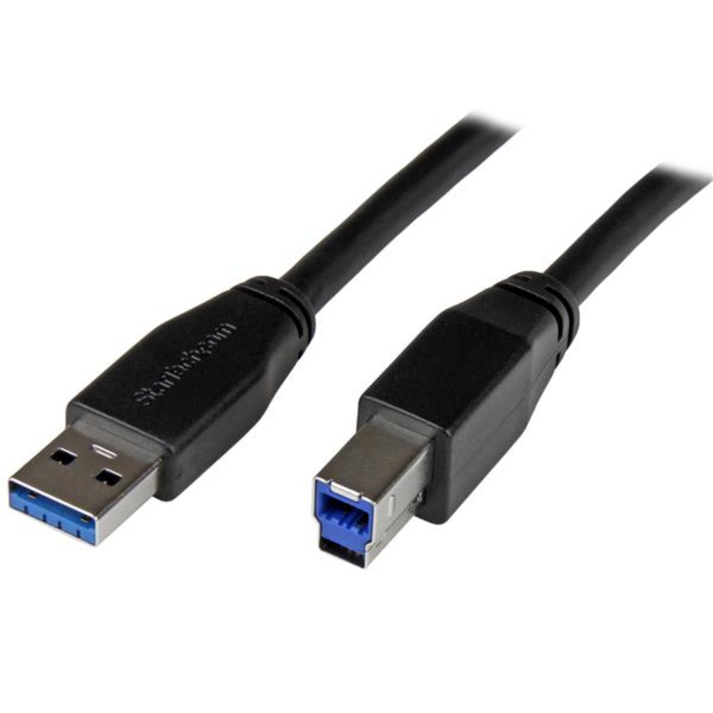 StarTech.com Câble USB 3.0 actif USB A vers USB B de 5 / 5 USB A USB B USB 3.2 Gen 1 3.1 Gen 1 MâleMâle USB3SAB5M - vue 2