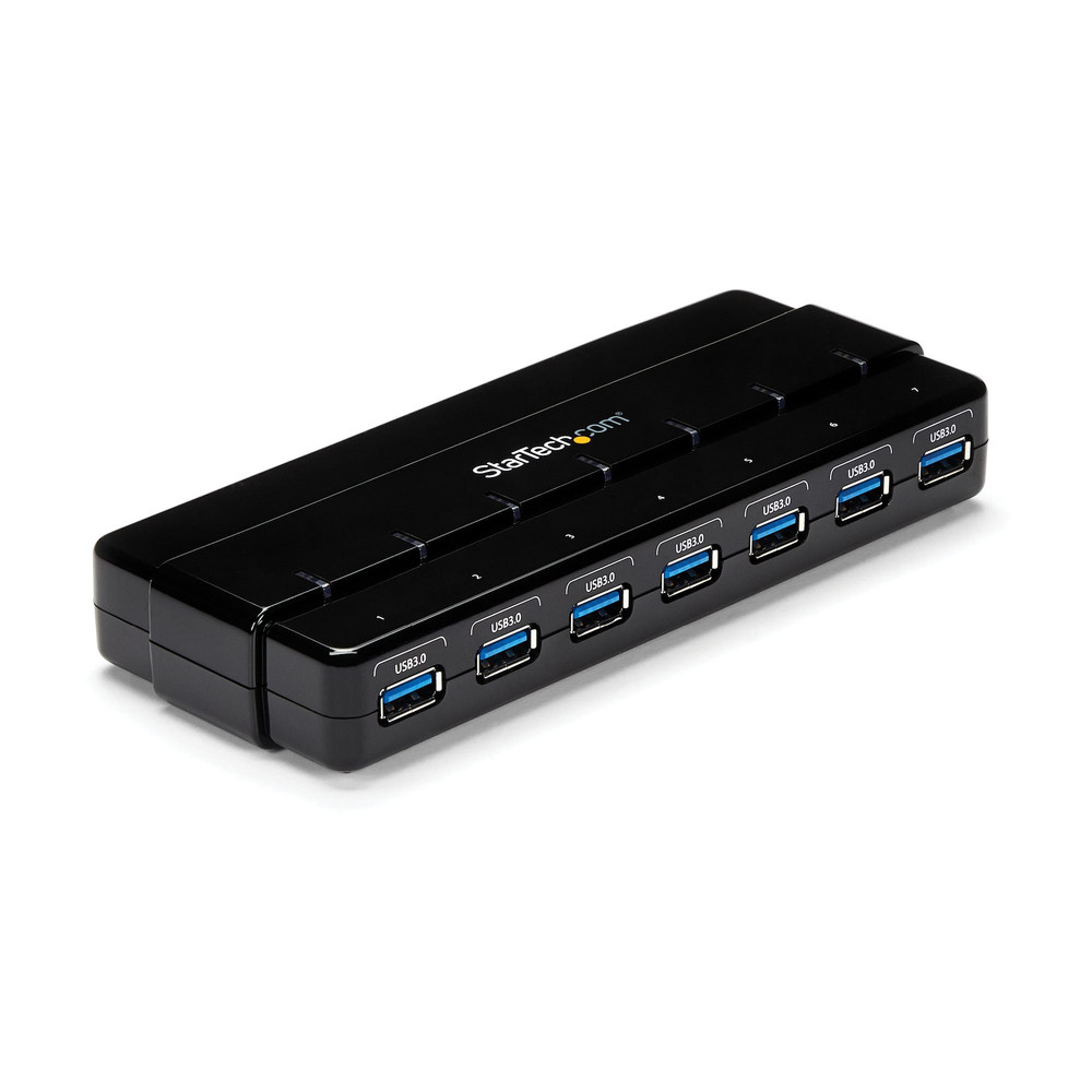 StarTech.com Hub SuperSpeed USB 3.0 avec 7 ports - 5Gbps - Concentrateur USB 3.0 avec adaptateur d'alimentation, USB 3.2 Gen 1 (3.1 Gen 1) Type-B, USB
