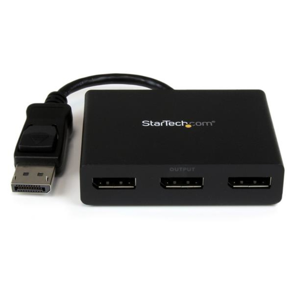 StarTech.com Répartiteur DisplayPort 1.2 à 3 ports, Adaptateur Multi-Moniteur DisplayPort vers 3x DP, Hub MST Double pour Ordinateur 4K 30Hz et 1080p