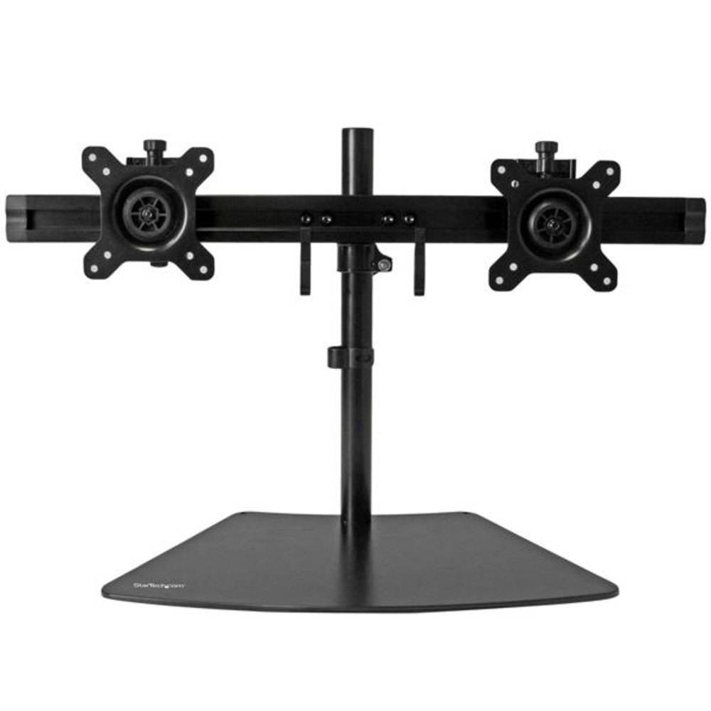 StarTech.com Support de bureau pour 2 écrans, Autonome, 8 kg, 61 cm (24'), 100 x 100 mm, Réglage de la hauteur, Noir ARMBARDUO