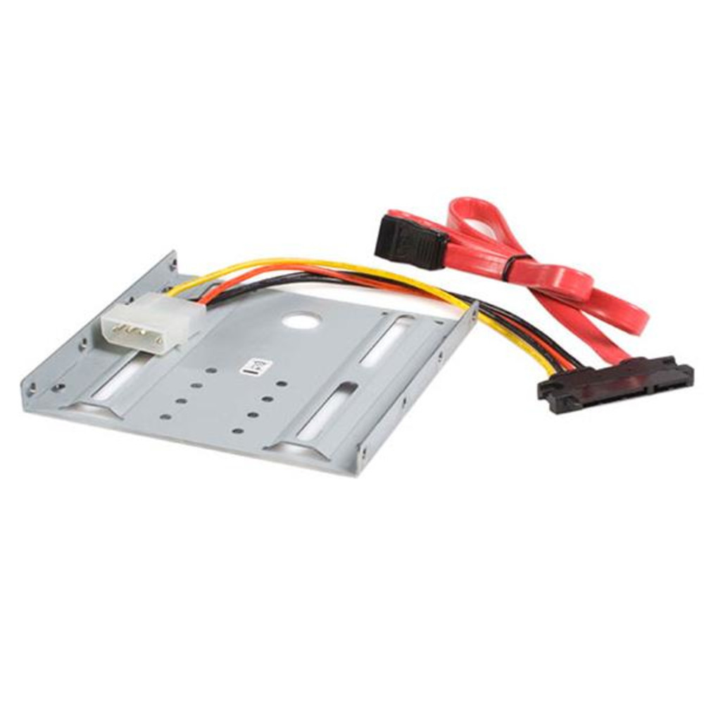 StarTech.com Kit de Montage pour Disque Dur SATA ou SSD 2.5' dans Emplacement Frontal 3.5', Aluminium BRACKET25SAT