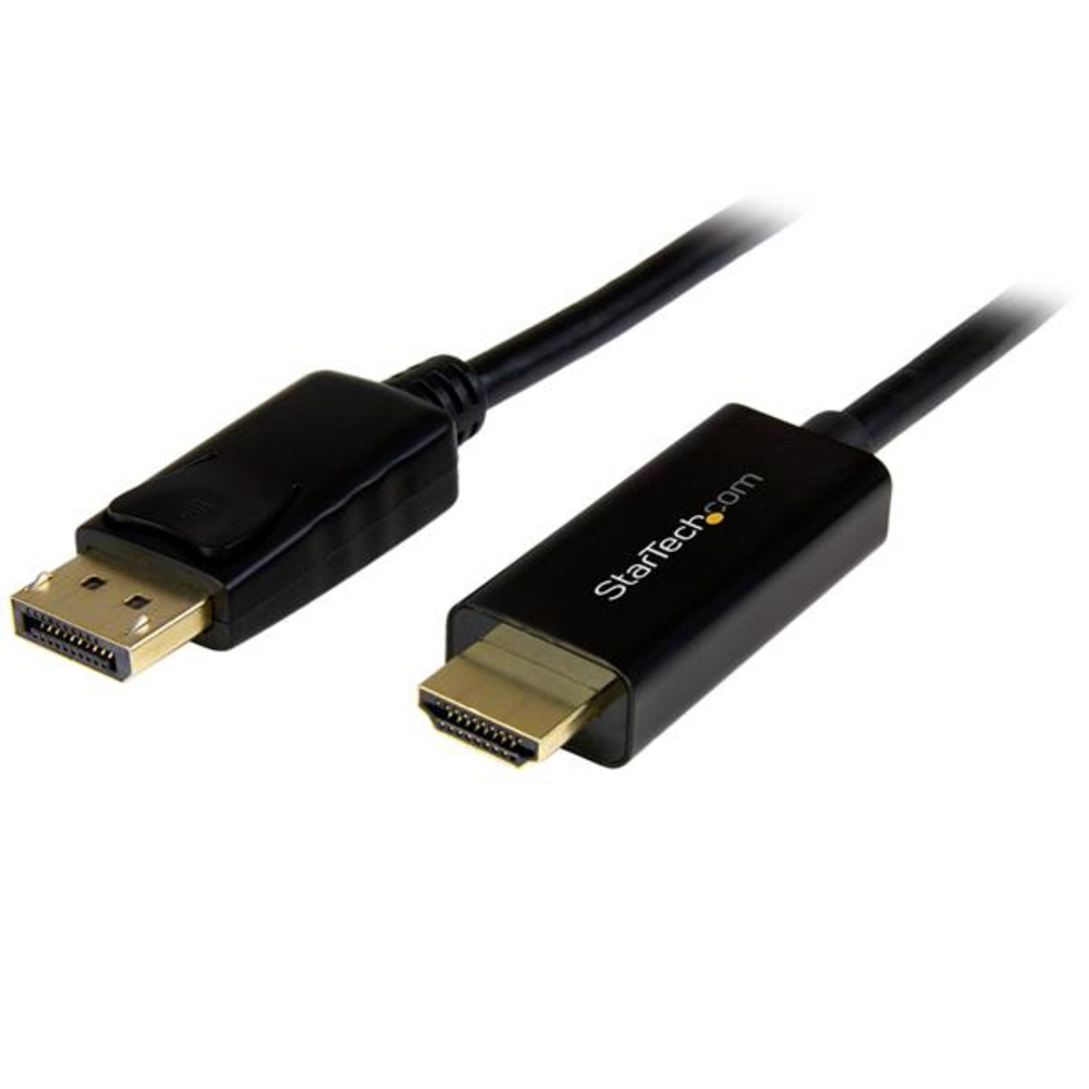 StarTech.com Câble DisplayPort vers HDMI 1m - 4K 30Hz - Adaptateur DP vers HDMI - Convertisseur pour Moniteur DP 1.2 à HDMI - Connecteur DP à verrouil