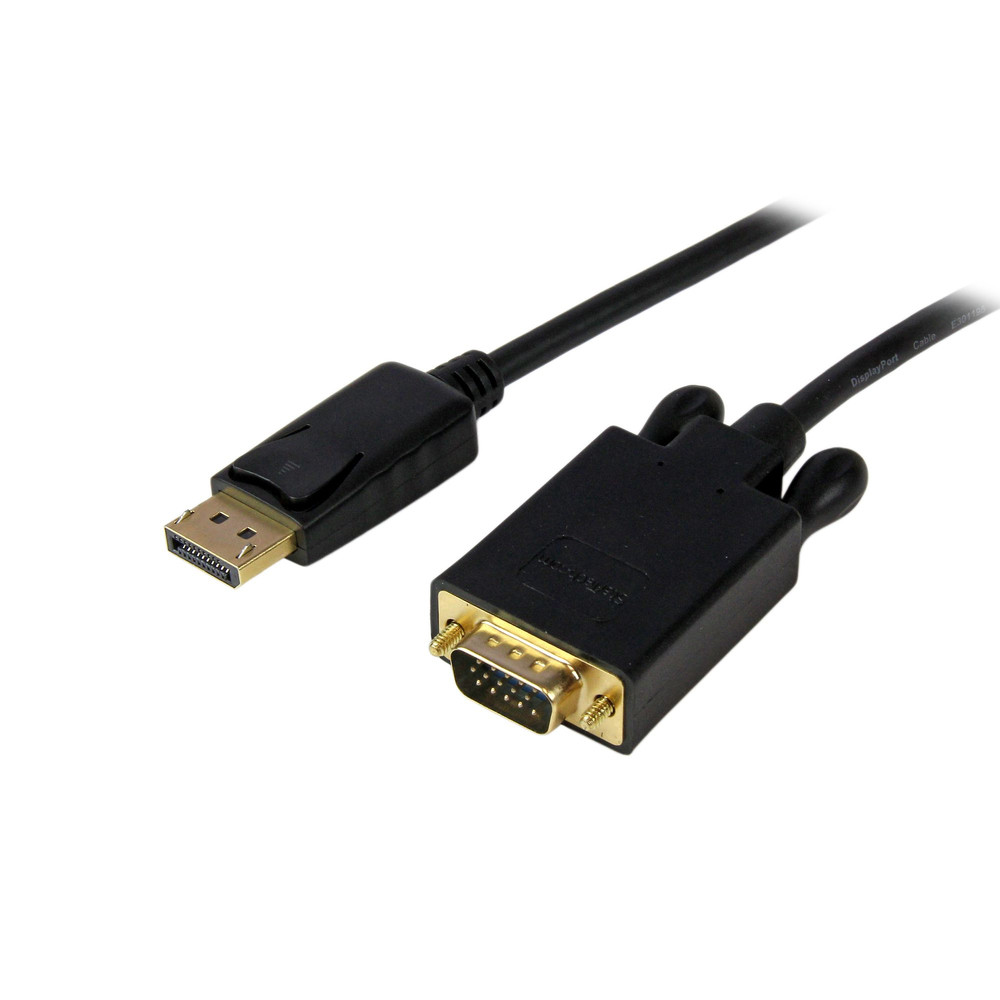 StarTech.com Adaptateur DisplayPort vers VGA Câble Display Port Mâle VGA Mâle 1920x1200 1 8m 1 8 DisplayPort VGA D Sub Mâle Mâle Dr