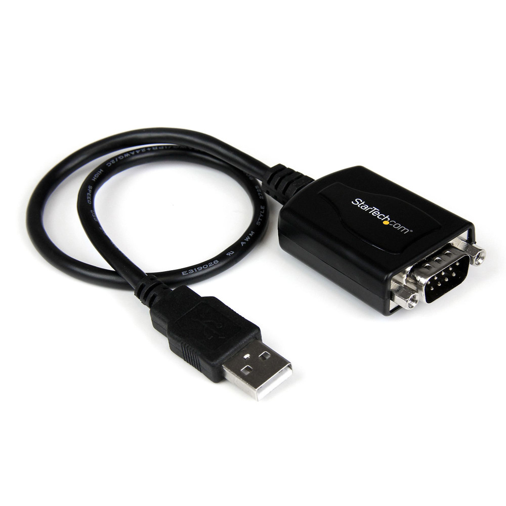 StarTech.com Câble Adaptateur de 30cm USB vers Série DB9 RS232 - Mémorisation de Port COM, Noir, CE, FCC, Mac OS X 13.0 Ventura, 70 g, 1 pièce(s), 145