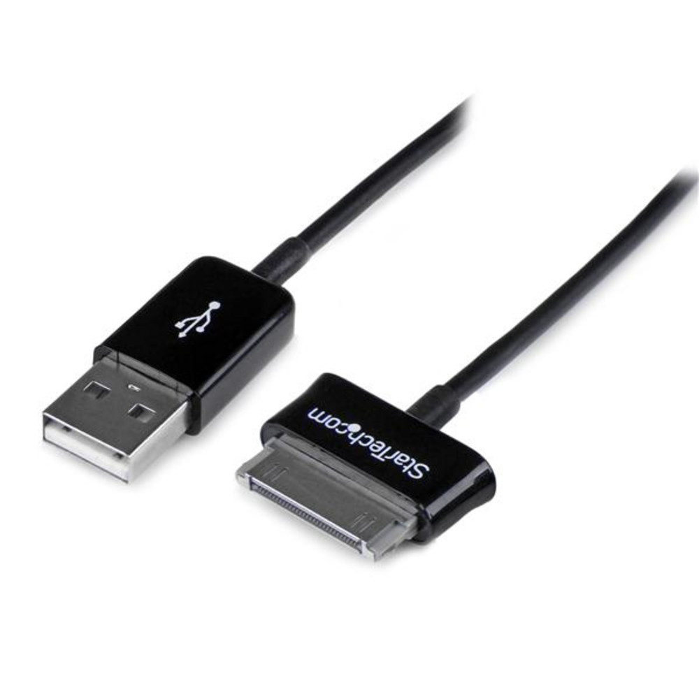 StarTech.com Câble station d'accueil vers USB pour Samsung Galaxy Tab de 2 m, Noir, USB A, Samsung 30-pin, 2 m, Mâle, Mâle USB2SDC2M