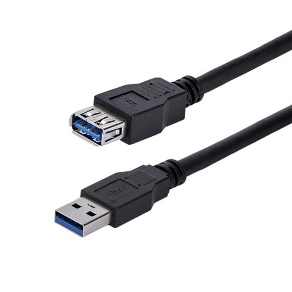 StarTech.com Câble d'extension noir SuperSpeed USB 3.0 A vers A 1 m - M/F, 1 m, USB A, USB A, USB 3.2 Gen 1 (3.1 Gen 1), 5 Gbit/s, Noir USB3SEXT1MBK