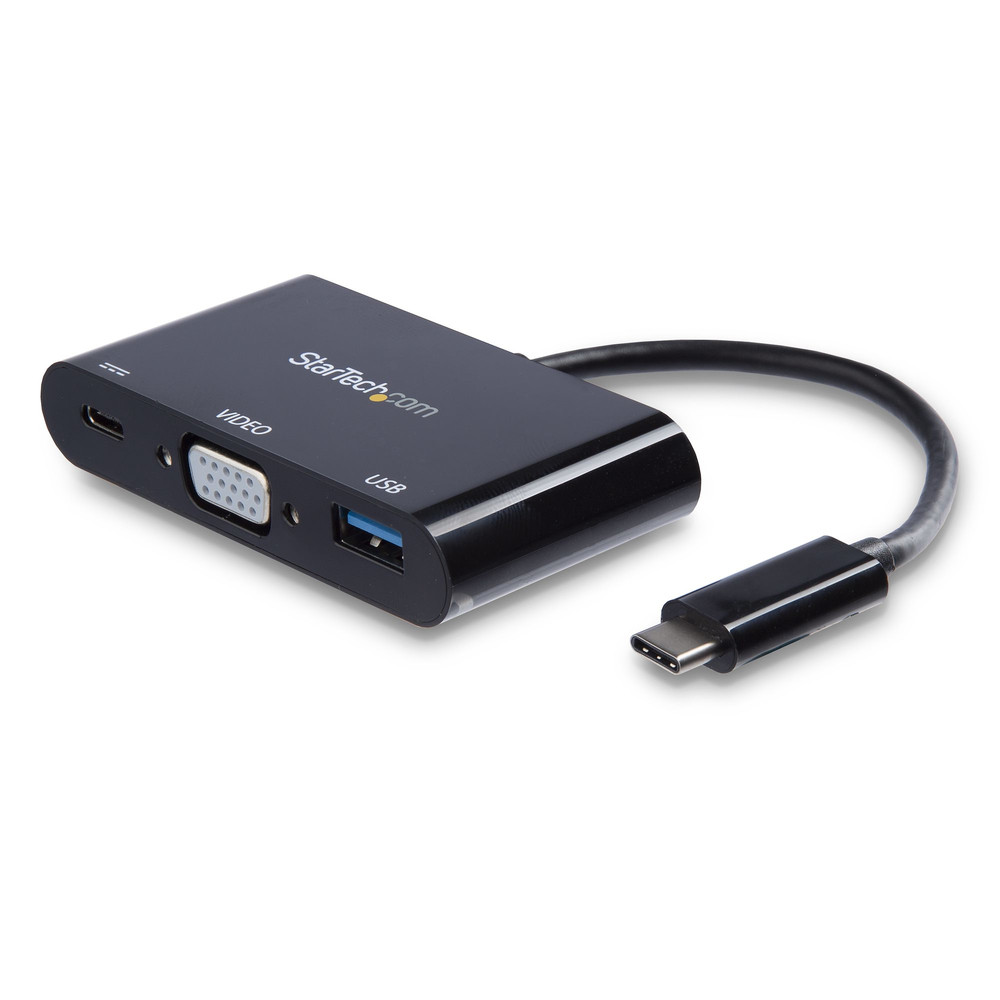 StarTech.com Adaptateur multifonction USB C vers VGA avec port USB A et Power Delivery Avec fil USB 3.2 Gen 1 3.1 Gen 1 Type C 5 Gbit