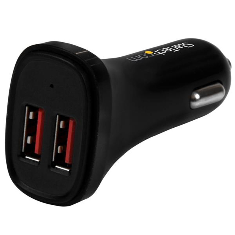 StarTech.com Chargeur de voiture USB à 2 ports Haute puissance /4 Auto Allume cigare 5 V USB2PCARBKS
