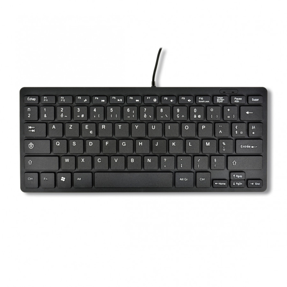 MCL ACK-600U/N, Mini, Avec fil, USB, AZERTY, Noir