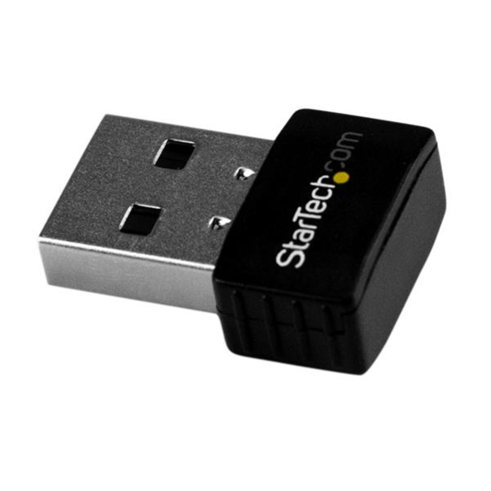 StarTech.com Adaptateur USB WiFi - AC600 - Adaptateur réseau sans fil nano bi-bande, Sans fil, USB, WLAN, 433 Mbit/s, Noir USB433ACD1X1
