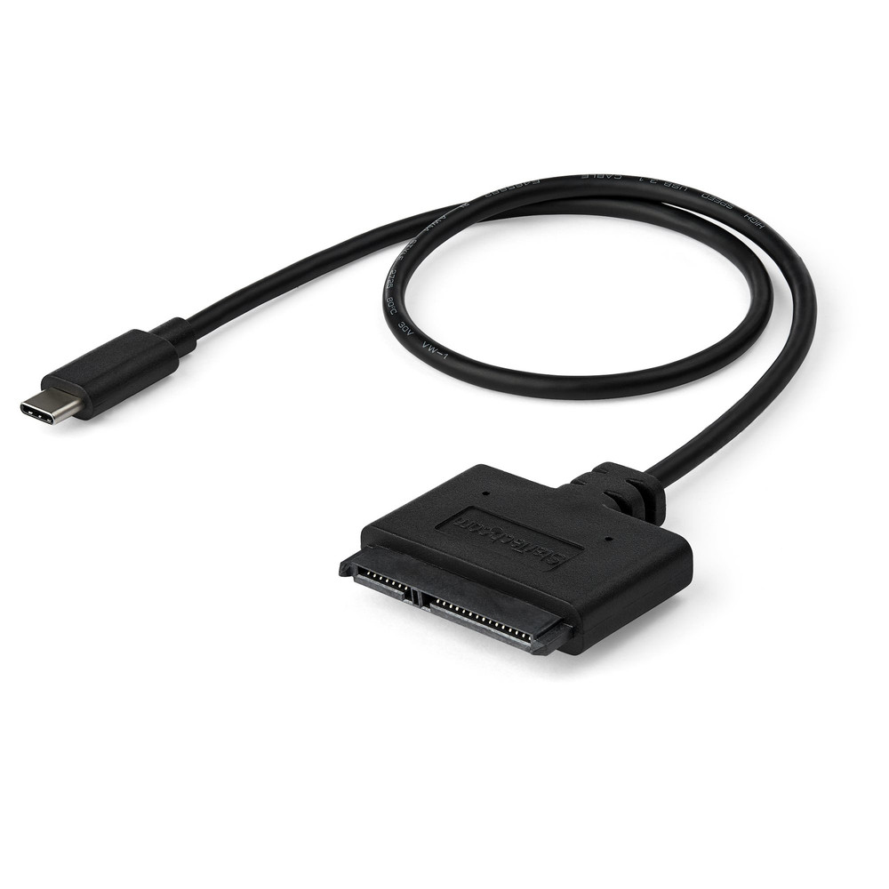 StarTech.com Adaptateur USB 3.1 (10 Gb/s) pour disque dur SATA III de 2,5' avec USB-C et UASP, Noir, 10 Gbit/s, CE, FCC, REACH, 0 - 70 °C, -10 - 55 °C