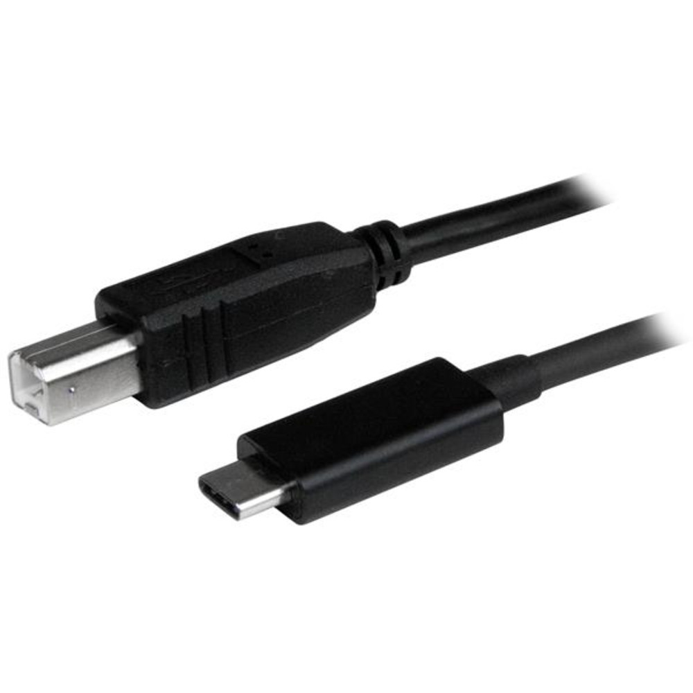StarTech.com Câble USB-B vers USB-C de 1m, Câble de Transfert de Données, USB 2.0, USB-C, 1 m, USB C, USB B, USB 2.0, Mâle/Mâle, Noir USB2CB1M
