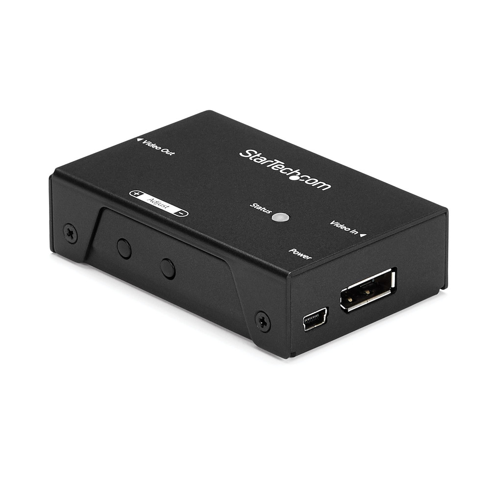 StarTech.com Extendeur Displayport - Amplificateur de signal DP - 4K 60 Hz, 3840 x 2160 pixels, Répéteur AV, 20 m, Noir DPBOOST