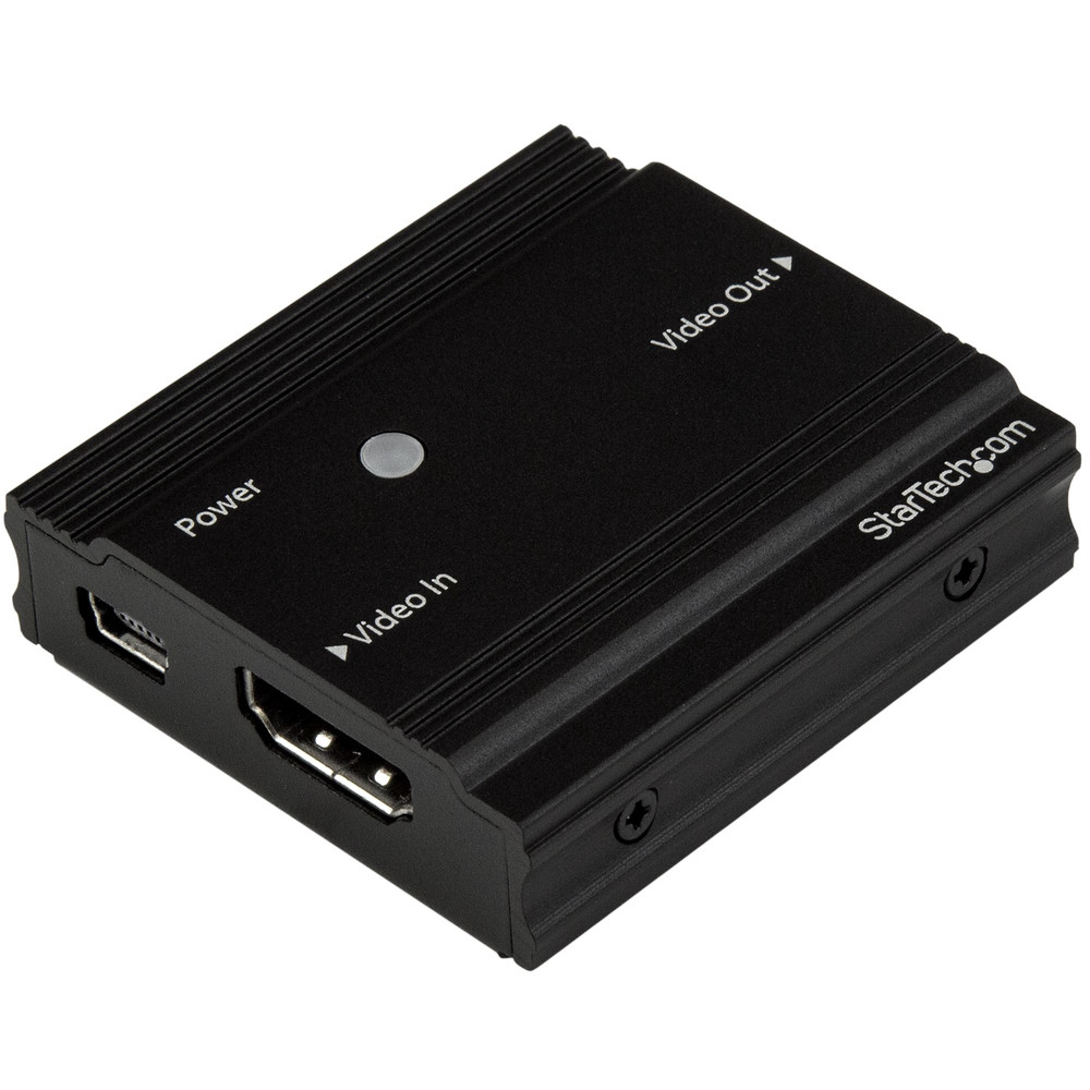 StarTech.com Amplificateur de signal HDMI - Extendeur HDMI - 4K 60 Hz, 3840 x 2160 pixels, Répéteur AV, 35 m, Noir, HDCP HDBOOST4K