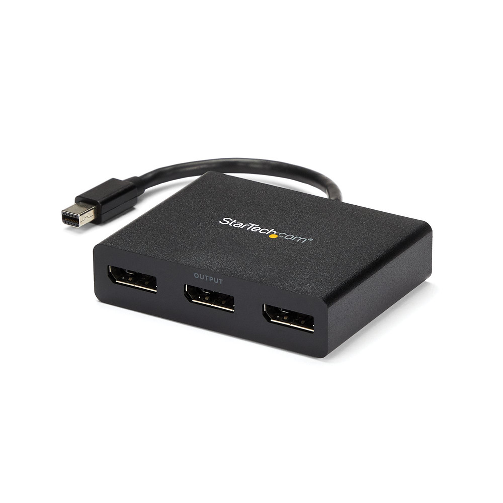 StarTech.com Splitter multi-écrans Mini DisplayPort vers 3x DisplayPort - Hub MST à 3 ports, Mini DisplayPort, 3x DisplayPort, 3840 x 2160 pixels, Noi
