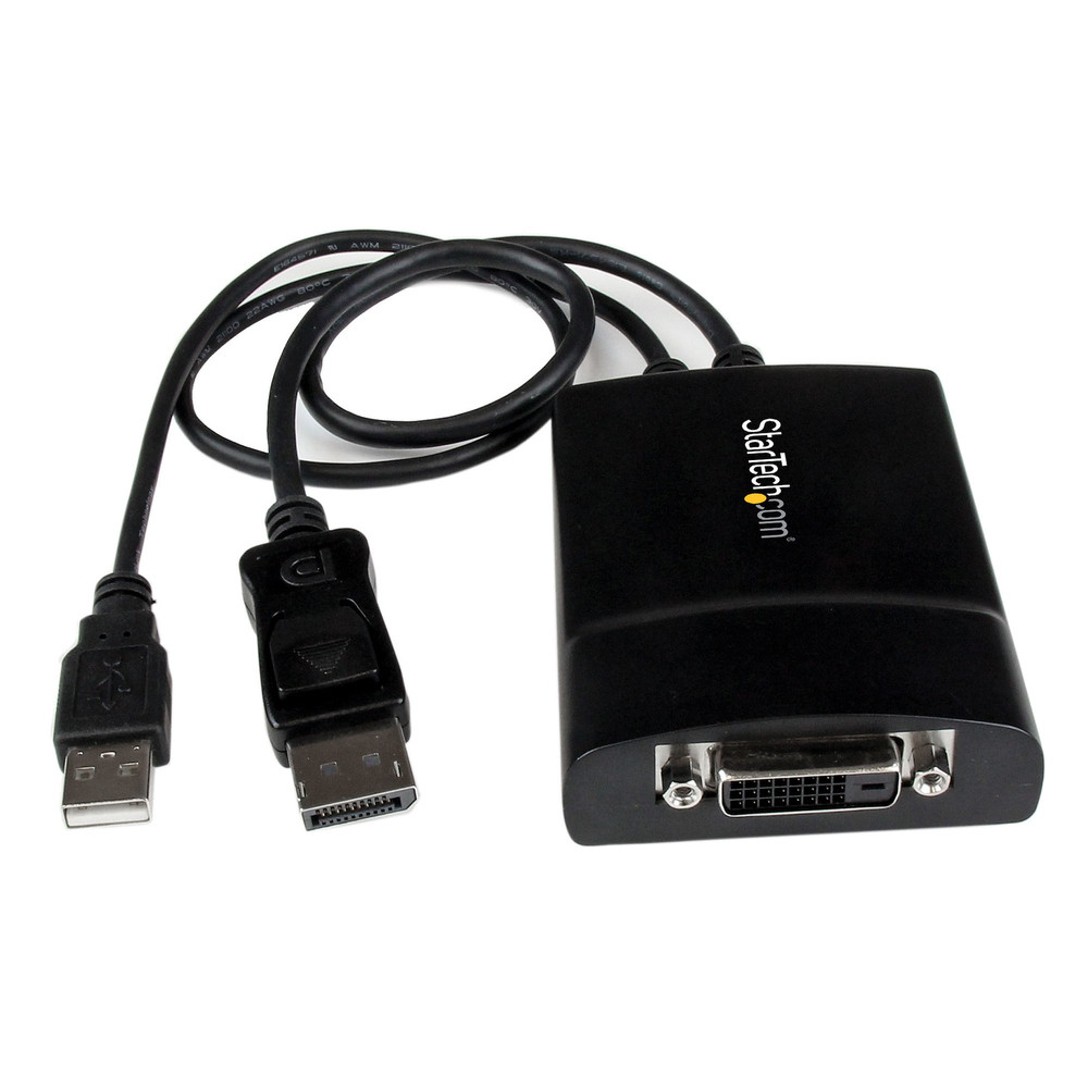 StarTech.com Adaptateur Actif DisplayPort vers DVI D Dual Link Convertisseur DP DVI Actif 0 37 DisplayPort DVI D Mâle Femelle Droit DP2DVID2