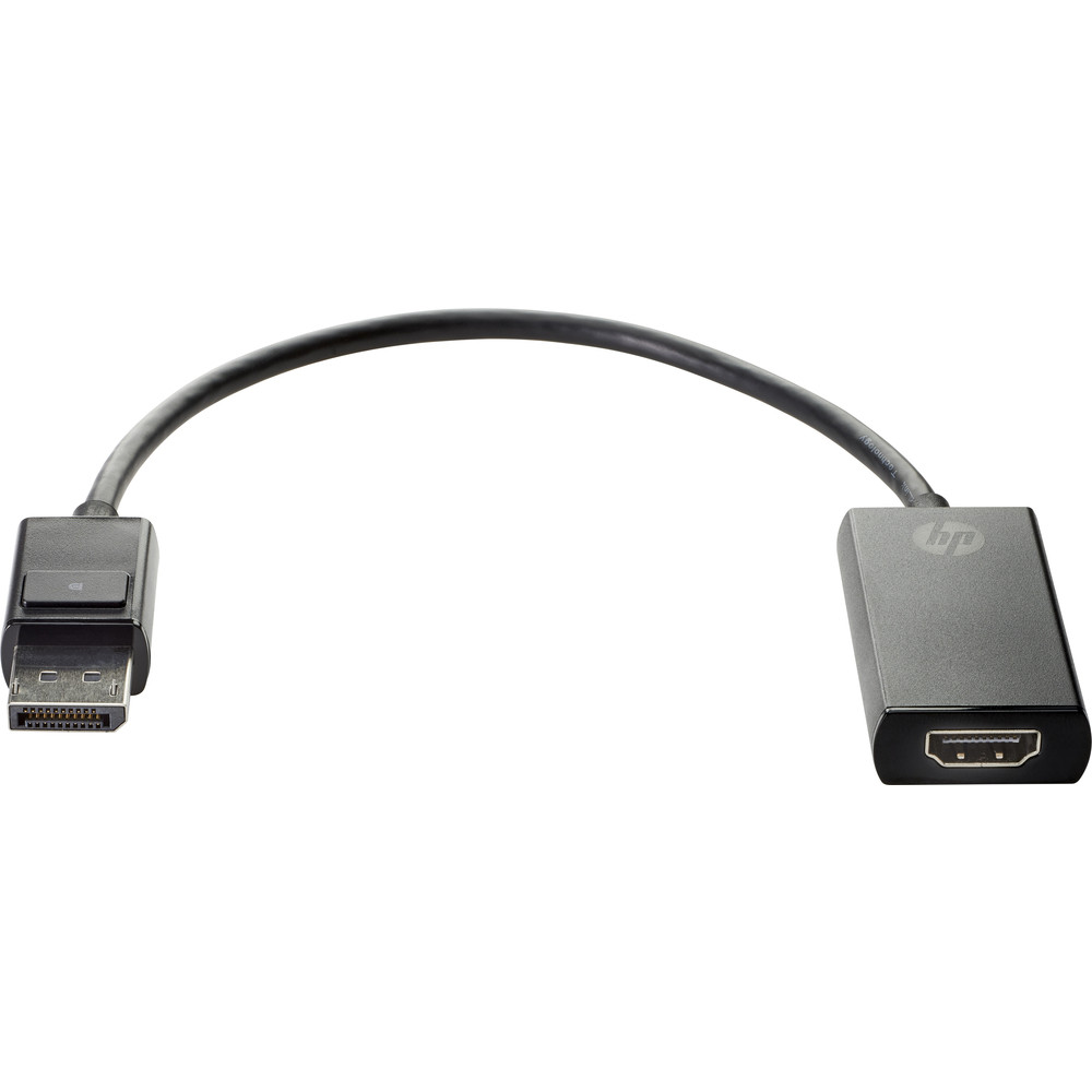 HP Adaptateur DisplayPort 1.4 vers HDMI True 4K;, DisplayPort, HDMI Type A (Standard), Mle, Femelle, Noir, Professionnel 2JA63AA