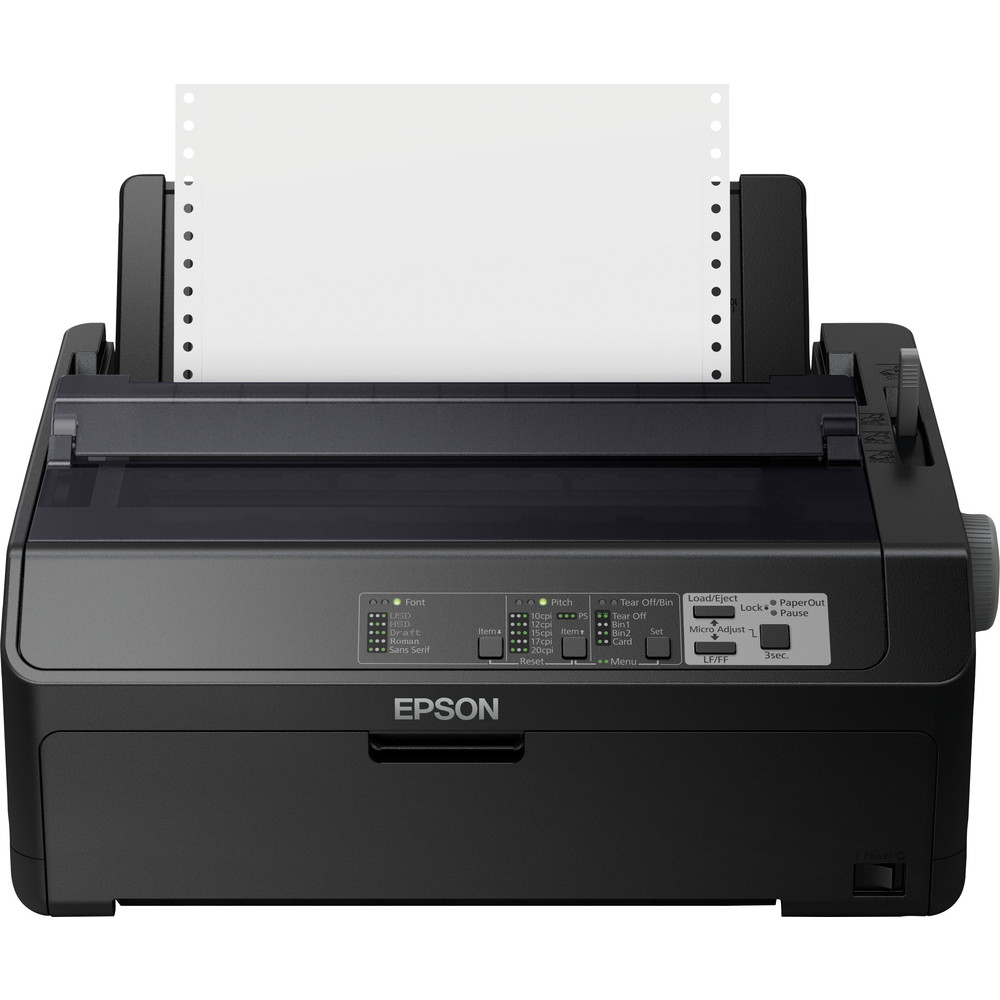 Epson FX-890II, 612 caractres par seconde, 240 x 144 DPI, 463 caractres par seconde, 10 caractres par pouce, 6 copies, CODABAR (NW-7), Code 128 (A/