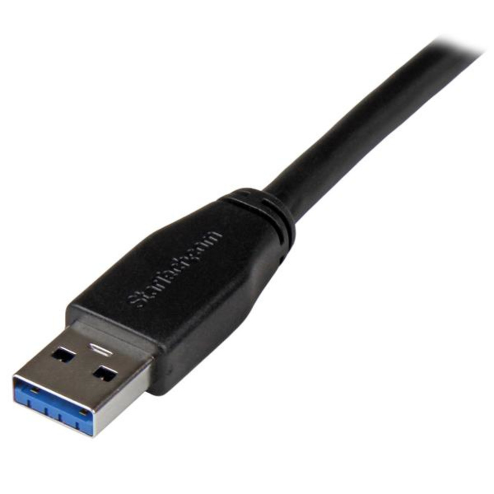 StarTech.com Câble USB 3.0 actif USB-A vers USB-B de 10 m - M/M, 10 m, USB A, USB B, USB 3.2 Gen 1 (3.1 Gen 1), Mâle/Mâle, Noir USB3SAB10M