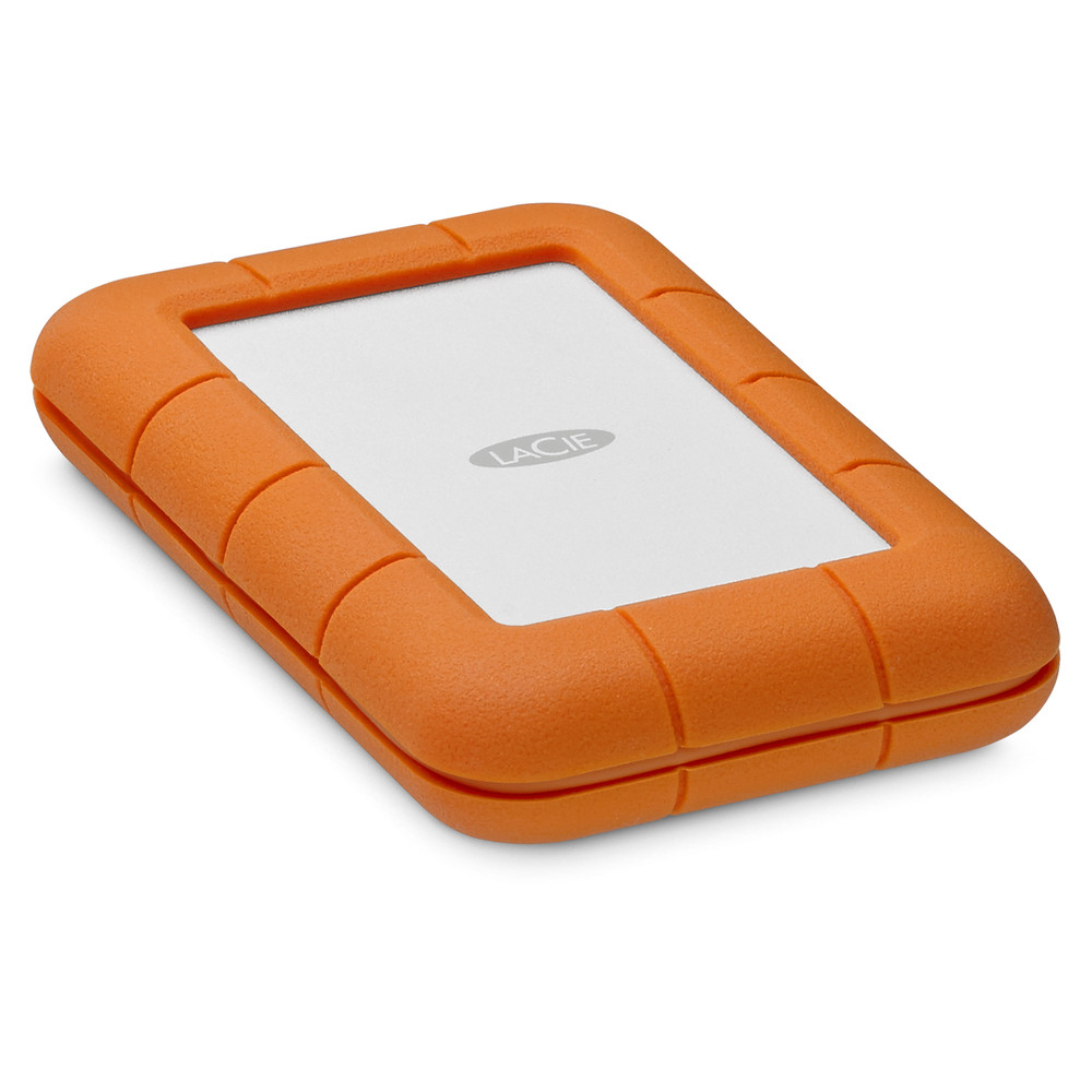SEAGATE LaCie Rugged Secure, 2000 Go, 2.5', 3.2 Gen 1 (3.1 Gen 1), Orange, Blanc STFR2000403