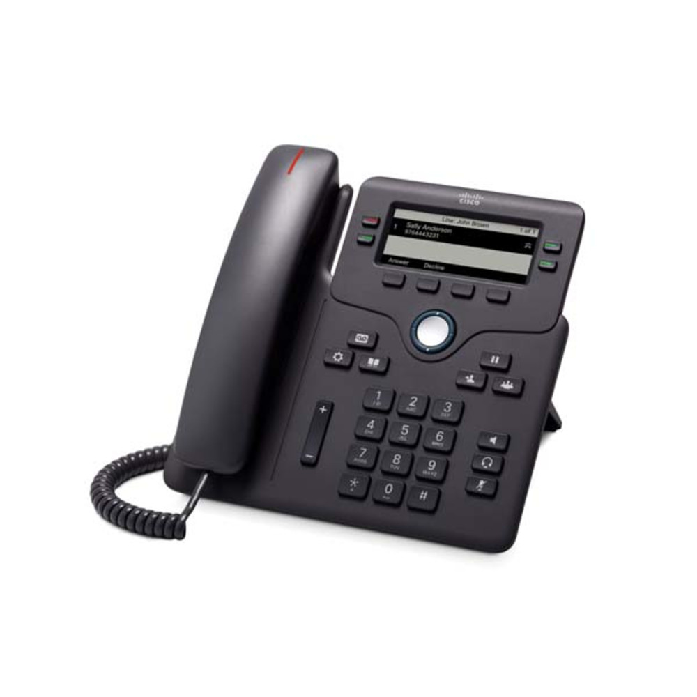 Cisco 6851, Tlphone IP, Noir, Combin filaire, 4 lignes, 8,89 cm (3.5'), 396 x 162 pixels CP-6851-3PCC-K9=
