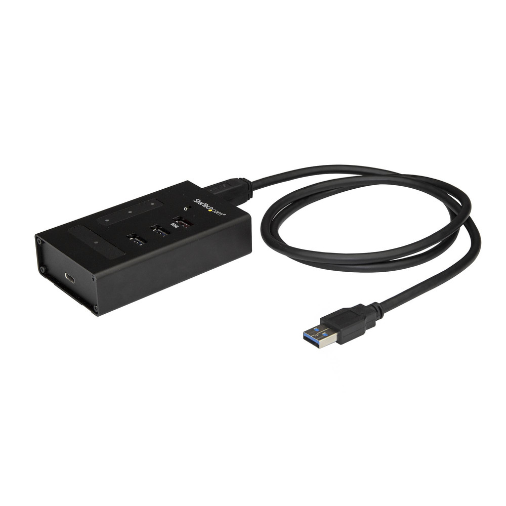 StarTech.com Hub USB 3.0 4 Ports - USB-A vers 3x USB-A et 1x USB-C - Hub Commercial USB en Métal- SuperSpeed USB 3.2 Gen 1 (5Gbps) - Auto Alimenté - C