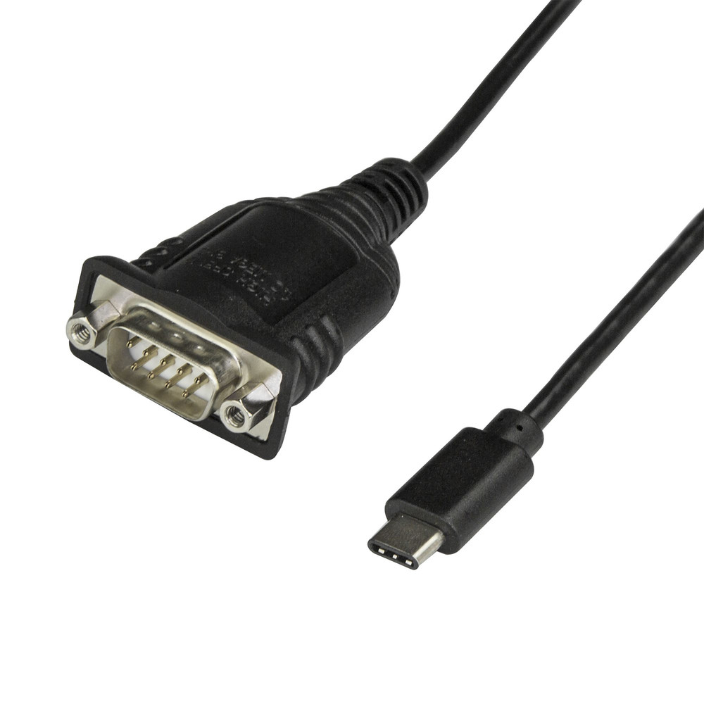 StarTech.com Câble adaptateur USB C vers série DB9 RS232 avec rétention COM 0 4 USB C DB 9 Mâle Mâle ICUSB232PROC