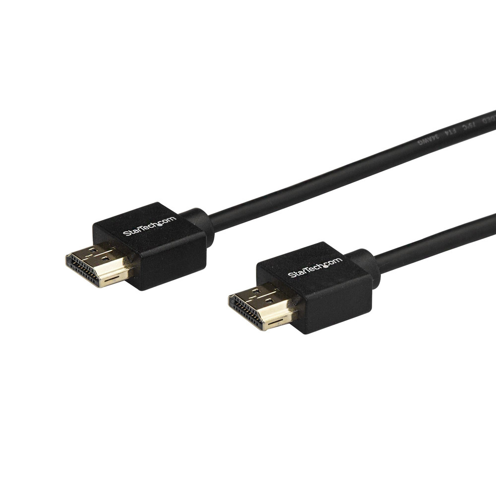 StarTech.com Câble HDMI 2.0 Fin de 2m, Câble HDMI Haute Vitesse 4K 60Hz avec Ethernet, Câble HDMI UHD, Classé CL2, Câble/Cordon HDMI Fin pour TV/Écran